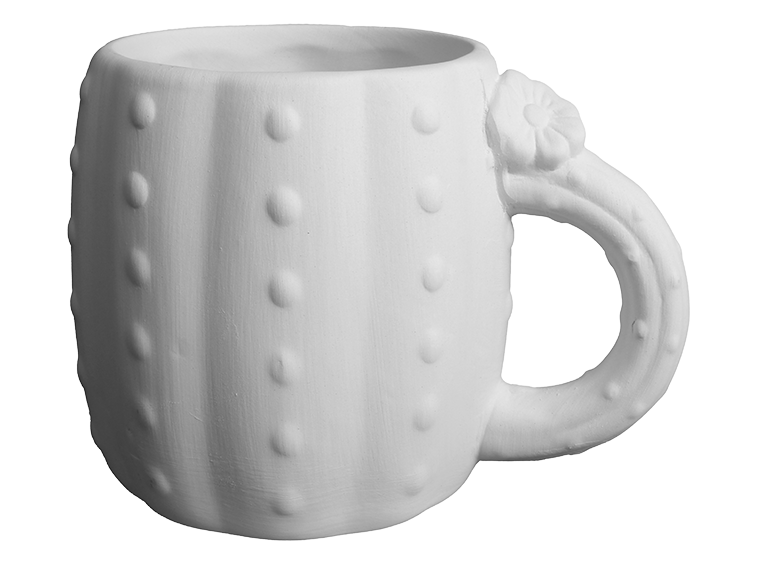 Bisque Ferocactus Mug (Case of 6)