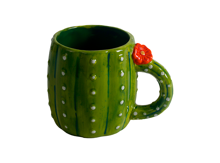 Bisque Ferocactus Mug (Case of 6)