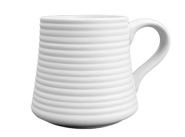Bisque Coiled Bell Mug (Case of 4)