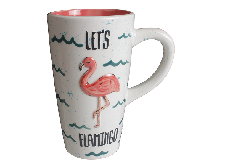 Bisque Let's Flamingo Mug (Case of 4)