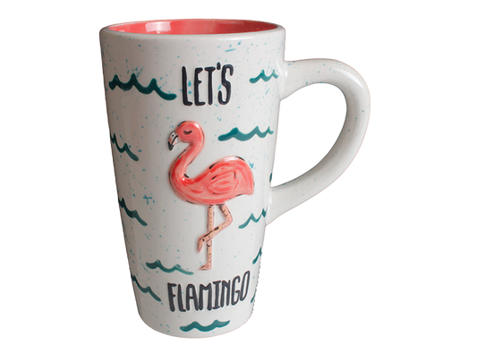 Bisque Let's Flamingo Mug (Case of 4)