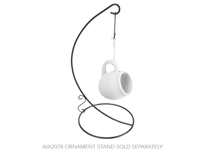 Bisque Coffee Time Ornament (Case of 12)