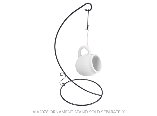Bisque Coffee Time Ornament (Case of 12)