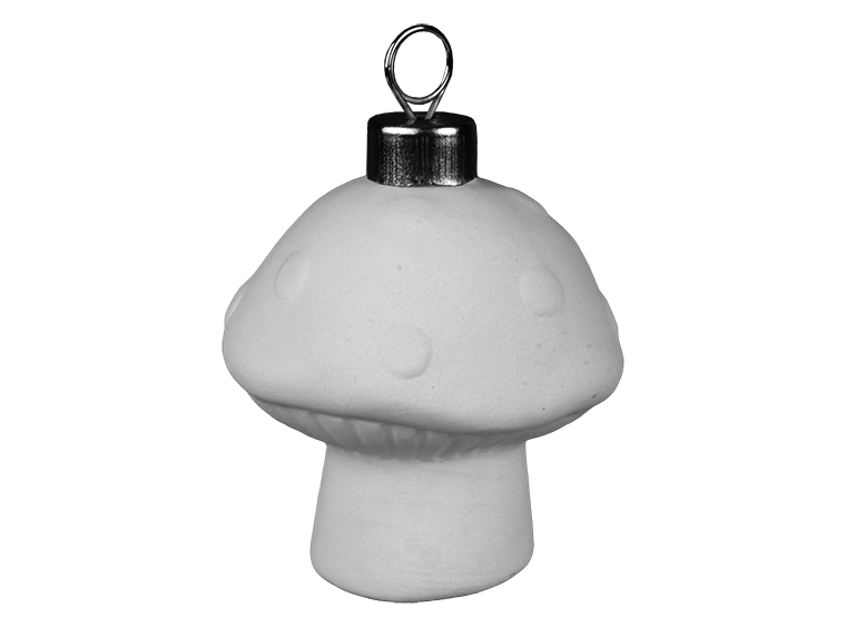 Bisque Toadstool Ornament (Case of 12)