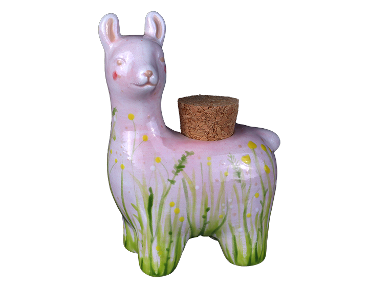 Bisque Llama Jar (Case of 12)