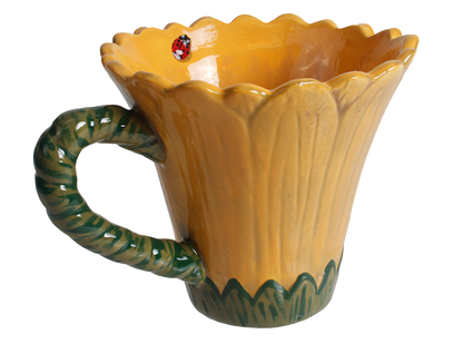 Bisque Blooming Sunflower Mug (Case of 4)
