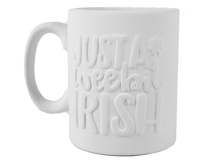 Bisque Wee Bit Irish Mug (Case of 6)