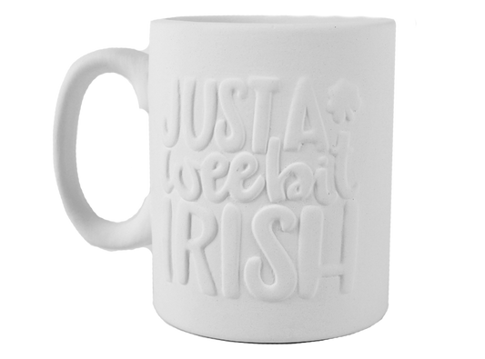 Bisque Wee Bit Irish Mug (Case of 6)