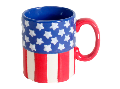 Bisque Stars And Stripes Mug (Case of 6)