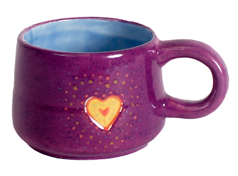 Bisque Modern Heart Mug (Case of 6)