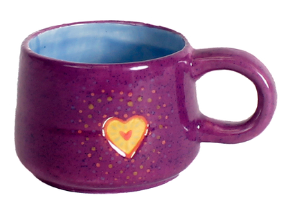Bisque Modern Heart Mug (Case of 6)