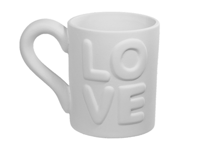 Bisque LOVE Mug (Case of 6)
