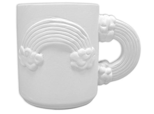 Bisque Triple Rainbow Mug (Case of 4)