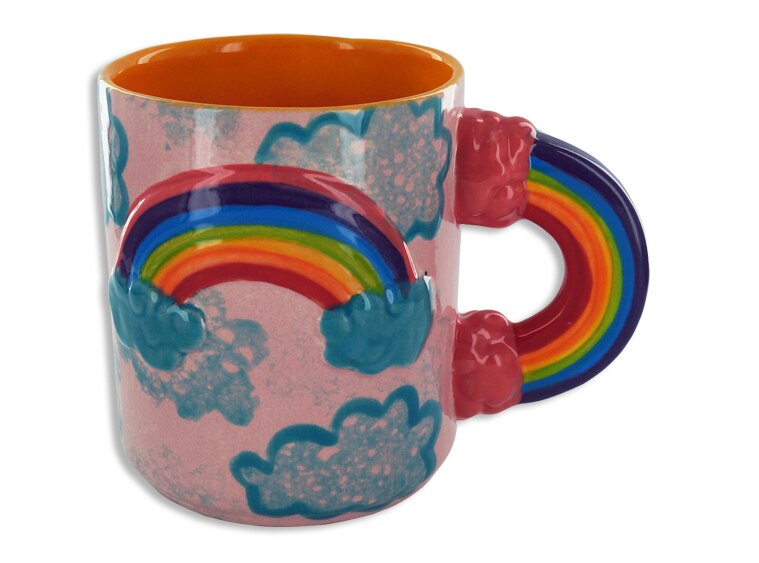 Bisque Triple Rainbow Mug (Case of 4)