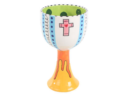 Bisque Hand Detailed Blessing Cup (Case of 6)