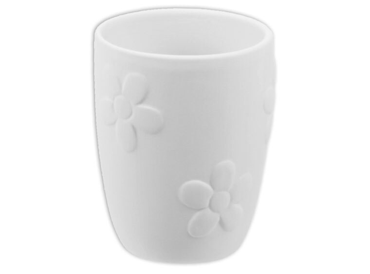 Bisque Flower Cup (Case of 12)