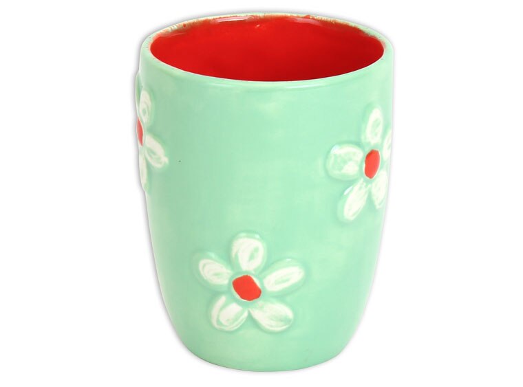 Bisque Flower Cup (Case of 12)