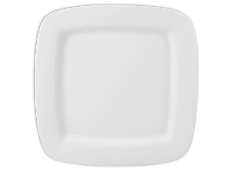 Bisque Rim Square Platter (Case of 2)