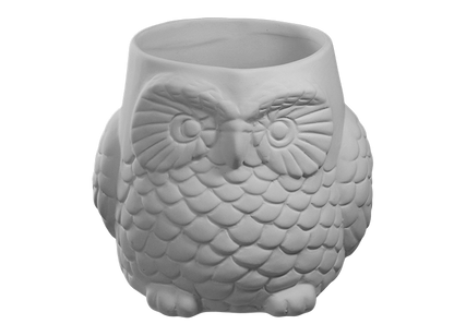 Bisque Owl Mug (Case of 4)