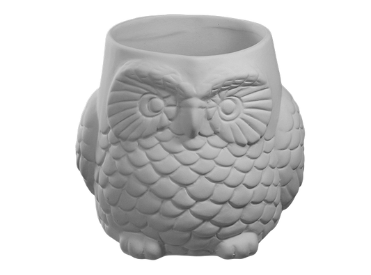 Bisque Owl Mug (Case of 4)