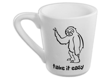 Bisque Take It Easy Sloth Mug (Case of 4)