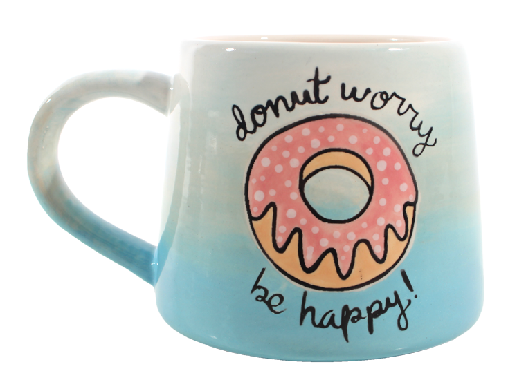Bisque Donut Worry Mug (Case of 4)