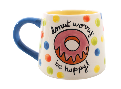 Bisque Donut Worry Mug (Case of 4)