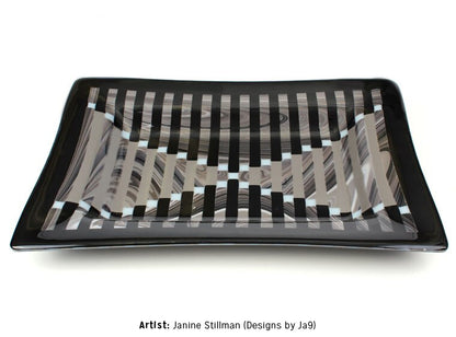 Bisque Rim Rect. Platter (Case of 4)