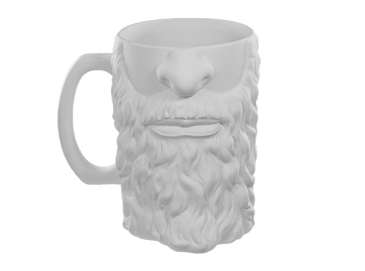 Bisque Bearded Beer Stein (Case of 4)