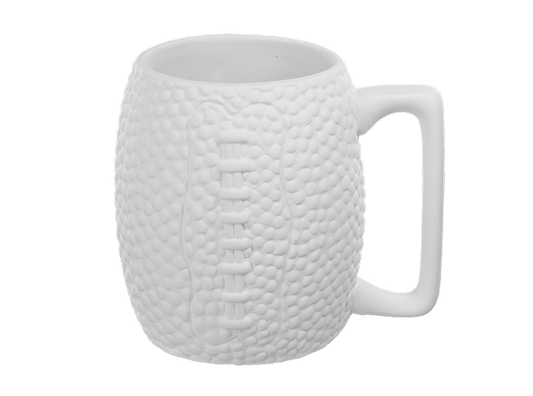 Bisque Football Mug (Case of 6)