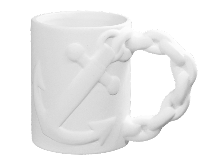 Bisque Anchor Mug (Case of 4)