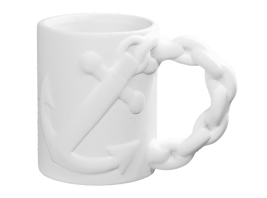 Bisque Anchor Mug (Case of 4)