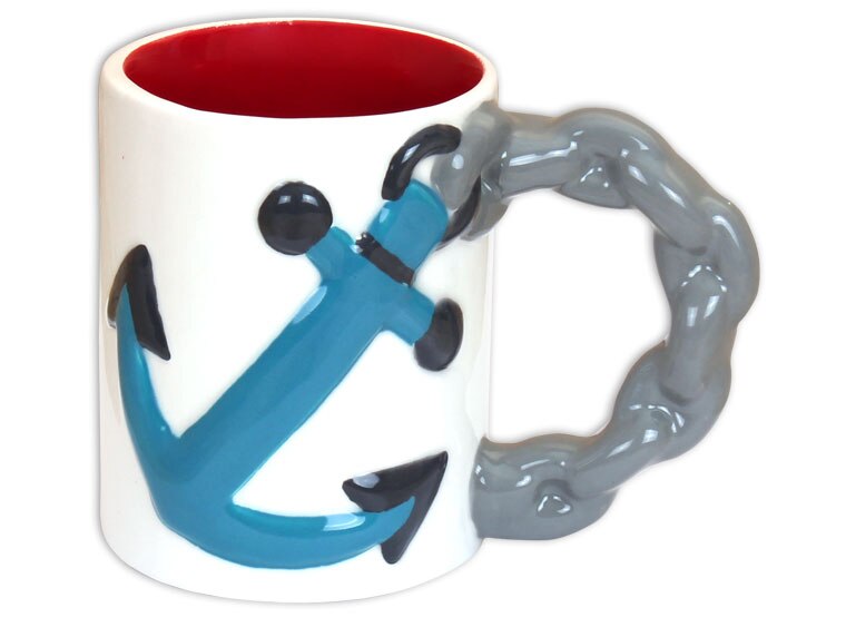 Bisque Anchor Mug (Case of 4)