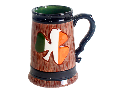 Bisque Shamrock Stein (Case of 6)