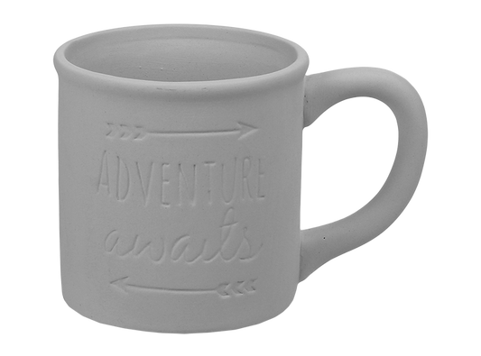 Bisque Adventure Awaits Tin Mug (Case of 6)