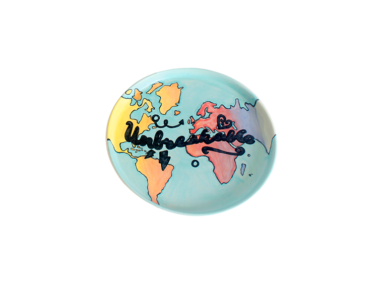 Bisque Large Aspen Plate (Case of 6)