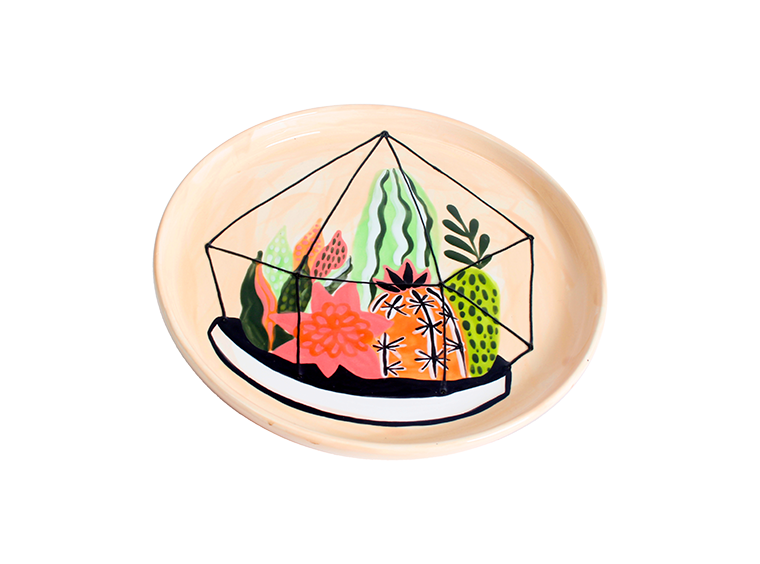 Bisque Large Aspen Plate (Case of 6)