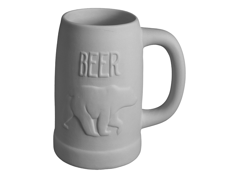 Bisque Bear Stein (Case of 4)