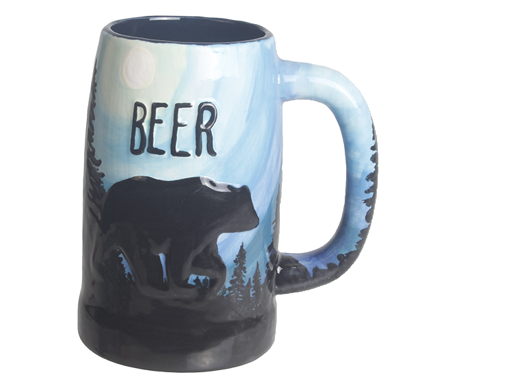 Bisque Bear Stein (Case of 4)