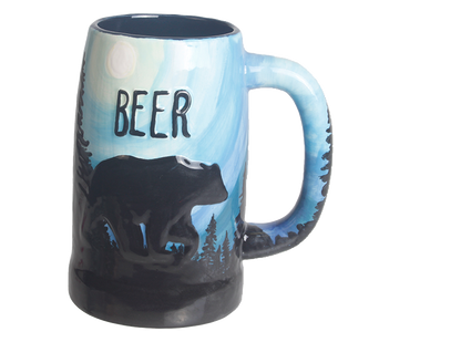 Bisque Bear Stein (Case of 4)