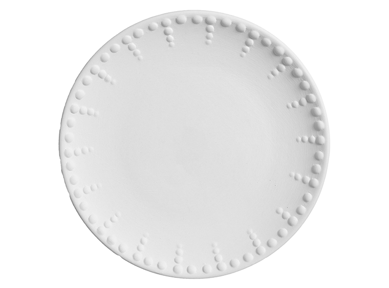 Bisque Bulbous Bread Plate (Case of 6)