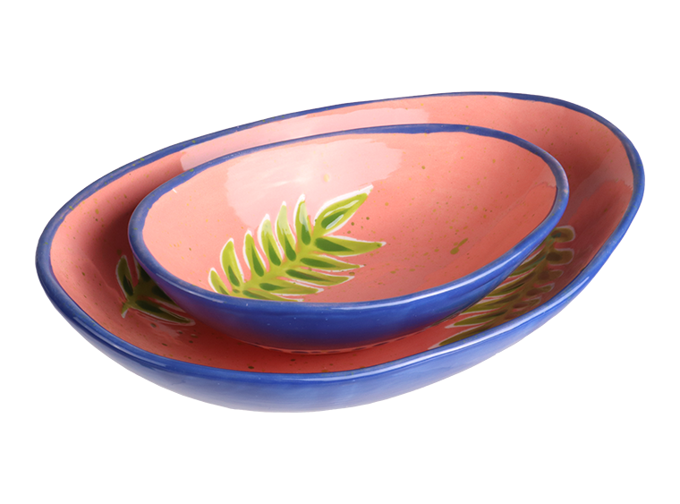 Bisque Large Organic Oval Plate (Case of 8)
