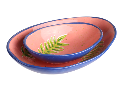 Bisque Large Organic Oval Plate (Case of 8)