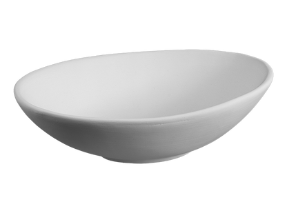 Bisque Small Organic Oval Plate (Case of 8)