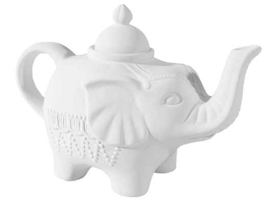 Bisque Elephant Tea Pot (Case of 2)