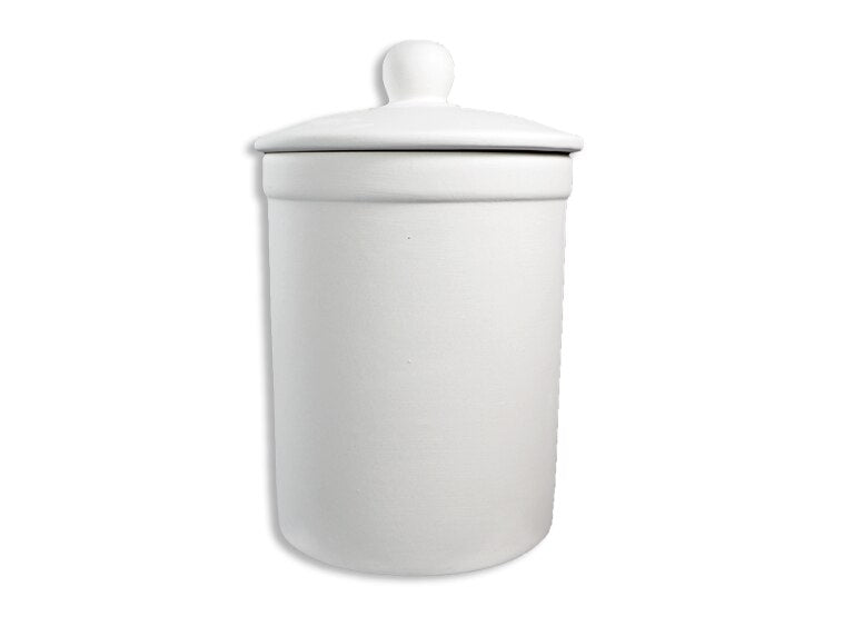 Bisque Small Canister With Seal (Case of 4)