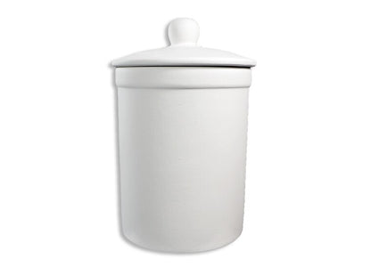 Bisque Small Canister With Seal (Case of 4)