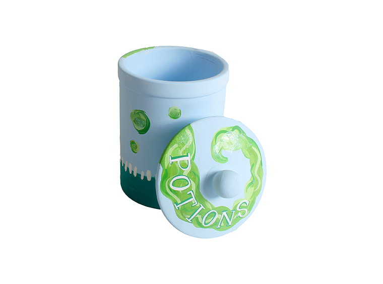 Bisque Small Canister With Seal (Case of 4)