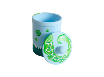 Bisque Small Canister With Seal (Case of 4)