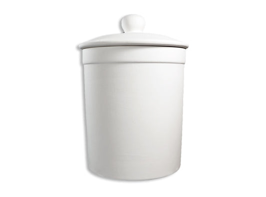 Bisque Medium Canister With Seal (Case of 4)